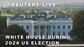 LIVE View of the White House as voters head to the polls [upl. by Ahsiat]