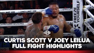 Curtis Scott v Joey Leilua  Full Fight Highlights 🏉🥊 I Main Event I Fox Sports Australia [upl. by Aelrac]