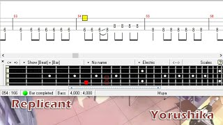 レプリカント  ヨルシカ  ベース TAB Replicant  Yorushika  Bass [upl. by Krenn]