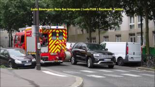 Pompiers de Paris Incendie Paris 20  Photos  Paris Fire Dept on scene Fire alert in 2015 Photos [upl. by Fernandes535]