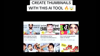 Top 10 best create thumbnail with ai tools  How to make create AI thumbnail [upl. by Nalyt]