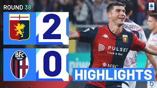 GENOABOLOGNA 20  HIGHLIGHTS  The Grifone end their season on a high  Serie A 202324 [upl. by Herta]