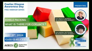 Coeliac Awareness Webinar 8  Edible packing  what is there for celiacs [upl. by Greenwald]