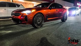 Candy Orange Kia Stinger on All Gold Forgiato Trimestre 24s [upl. by Coad]