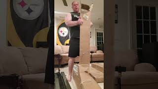 Unboxing Hulk Fit Power Rack 3x3 4 boxes 310lbs [upl. by Annamaria]