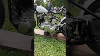 Single cylinder HarleyDavidson shovelhead at Fuel Cleveland [upl. by Asel]