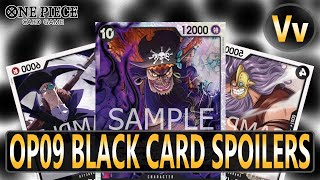 One Piece TCG Going Over All the OP09 Black Card Spoilers the Blackbeard Pirates Join the Fight [upl. by Ivy]