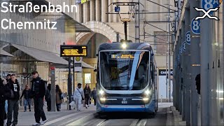 Straßenbahn Chemnitz  CityBahn Chemnitz  Tramtrain  Tram  CVAG  2024  Trams in Germany [upl. by Kassia]