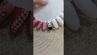 Cow 🐄 Print Nail Art Design Tutorial At Home🏠nailart2024 nails nailartist youtubeshorts shorts [upl. by Eentruok292]