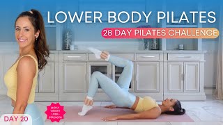 Pilates with Weights Glutes Workout  Pilates for Weight Loss and Strength Challenge Day 20 [upl. by Ondine553]