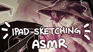 ASMR IPAD SKETCHING trying once again [upl. by Berlauda]