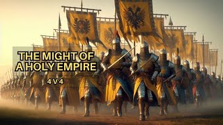 Age of Empires 4 Multiplayer PvP  Holy Roman Empire Prelates and Relics in Turtle Ridge 4v4 [upl. by Erasmus]