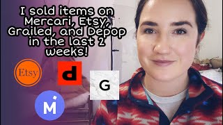 I Sold Items on Mercari Etsy Grailed and Depop Using List Perfectly MultiPlatform Selling [upl. by Iaht]