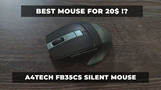 Mouse A4TECH FB35CS Silence Meets Convenience  Silent WirelessBluetooth Mouse Unboxing and Review [upl. by Remo]