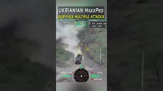 Ukrainian MaxxPro MRAP Survived Multiple Attacks [upl. by Gettings696]