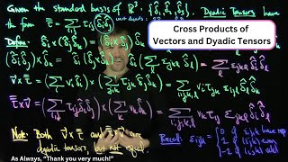 Cross Products of Vectors and Dyadic Tensors [upl. by Zane]