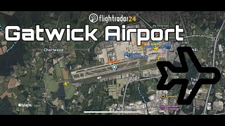 LIVE Gatwick Airport Flightradar24  Tuesday 12th November [upl. by Ahsiekyt578]