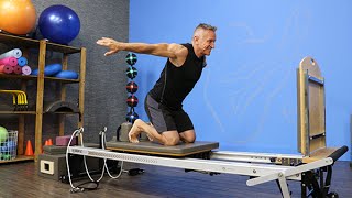 Kneeling Butterfly Jump on the Pilates Reformer [upl. by Yrffoeg]