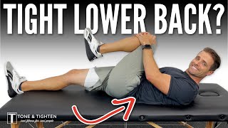 3 Easy Stretches For Your Tight Lower Back WORKS FAST [upl. by Eiznekam793]