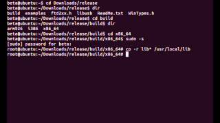 uFR readerwriter  FTDI drivers install on Linux Ubuntu 1204 [upl. by Macrae]