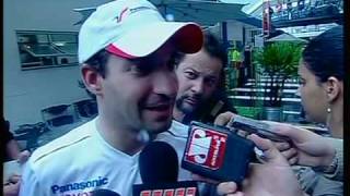 Timo Glock 2008 Brazilian GP postrace interview [upl. by Bayly]