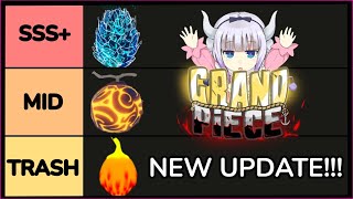 GPO OFFICIAL Valentine Update Devil Fruit Tier List  Grand Piece Online [upl. by Halda]