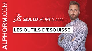 Les outils desquisse sous SolidWorks 2020  Vidéo Tuto [upl. by Reid]