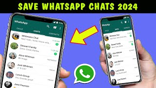 How to export Whatsapp chat as PDF 2024  Whatsapp Chat Export 🔥 [upl. by Borlow851]