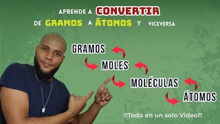 💡🎓 CONVERSIÓN de GRAMOS MOLES MOLÉCULAS y ÁTOMOS 📚  ESTEQUIOMETRÍA  COMPLETO en un SOLO VIDEO [upl. by Frankhouse341]