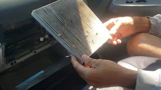 toyota tacoma cabin air filter replacement  filtro de aire acondicionadocomo reemplazarlo [upl. by Elvah]