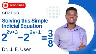 How to Solve this Simple Indicial Equation [upl. by Yeaton]