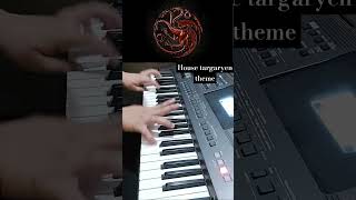 House Targaryen Theme On Piano from Game Of Thrones and House of the Dragon shorts [upl. by Hpsoj]