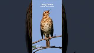 Song Thrush singing a dawn chorus  Bird Sounds shorts [upl. by Burkhardt]