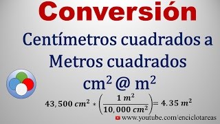 Conversión de unidades de área  Unidades cuadradas [upl. by Latrell]