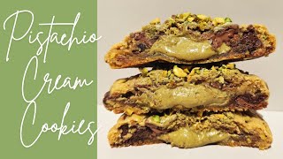 How to make Chunky Pistachio Chocolate Chip Cookies  NYC Style  Recipe [upl. by Rutherford]