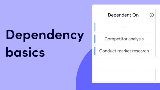 Dependency basics  mondaycom tutorials [upl. by Eilama]