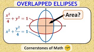 Calculating the Overlapped Area of Two Ellipses [upl. by Leahcimnhoj]