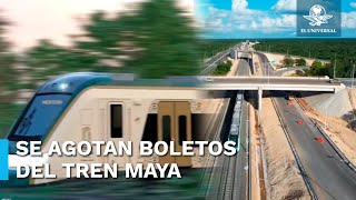 En minutos se agotan boletos para primer viaje del Tren Maya [upl. by Tullius]