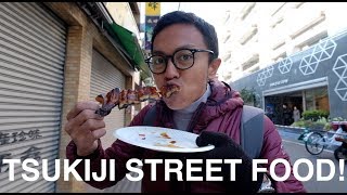 MAKAN STREET FOOD DI TSUKIJI FISH MARKET JEPANG [upl. by Dranoel96]