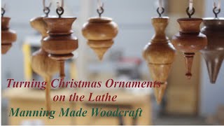 Turning Christmas Tree Ornaments on the Lathe [upl. by Ellinger]