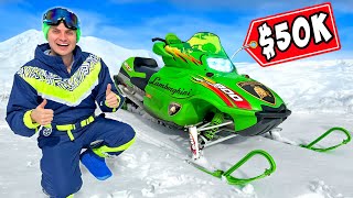 I Bought A Lamborghini SNOWMOBILE [upl. by Sophronia302]