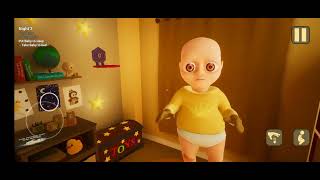 The baby in yellow  night 2 😱💀👻 horror game [upl. by Bradleigh629]