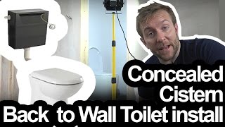 BACK TO THE WALL TOILET amp CONCEALED CISTERN INSTALL [upl. by Amaso866]