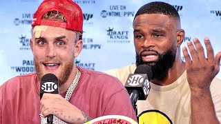 HIGHLIGHTS  JAKE PAUL VS TYRON WOODLEY 2 POSTFIGHT PRESS CONFERENCE [upl. by Klimesh]