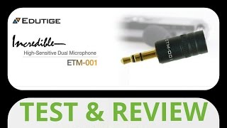 Edutige ETM001 ReviewampTest  best microphone for GoProDriftcontour  HD  Français [upl. by Ailegave]