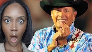 FIRST TIME REACTING TO  GEORGE STRAIT quotTHE COWBOY RIDES AWAYquot REACTION [upl. by Oballa]