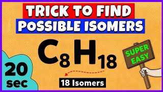 How to Find Possible Isomers of a Compound Trick to Find Isomers [upl. by Euqinna]