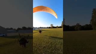 Paramotor TakeOff and Landing in Michigan gopro shorts gopro360 paramotor airport [upl. by Adnerak]