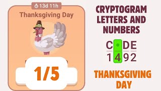 Cryptogram Thanksgiving Day Event Solution  Chapter 15 [upl. by Ariamo264]