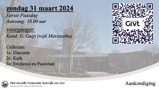 31032024 1800u kand G Guijt wijk Maranatha [upl. by Matland]